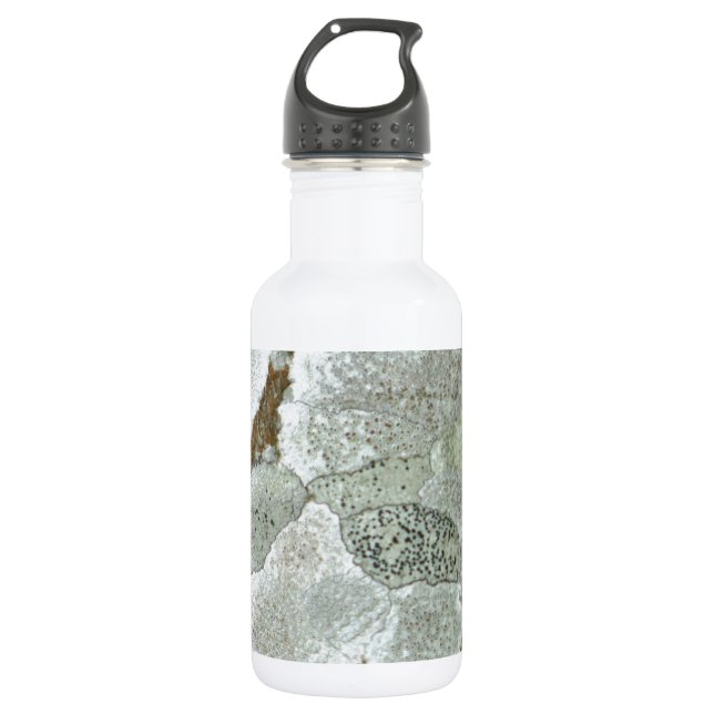 White natural pattern 532 ml water bottle (Front)