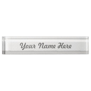 White Nautical Anchor Design with Rope Nameplate