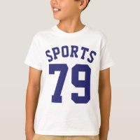 White & Navy Blue Kids | Sports Jersey Design