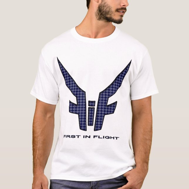 white-navy-tshirt T-Shirt (Front)