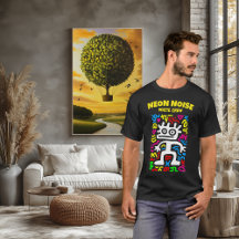 White Neon Alien – Funky Pop Art Creature