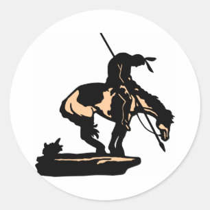 White New End Of Trail Classic Round Sticker