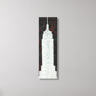 White New York Times Square Canvas Print