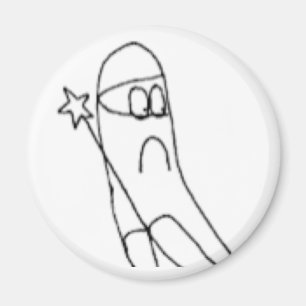 White Ninja Does a Good Deed Magnet