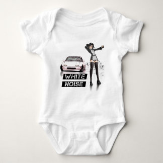 White Noise MX5 Miata Baby Bodysuit