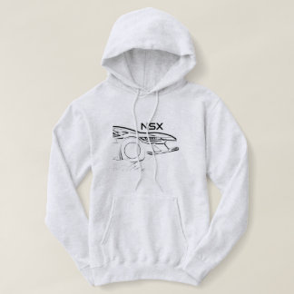 White NSX Car Hoodie