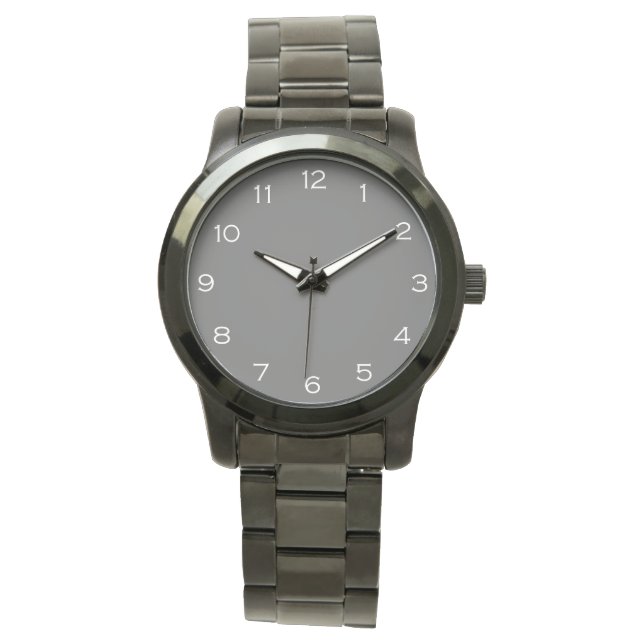 White Numbers On Grey wacnt Watch (Front)