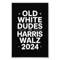 White Old Dudes for Harris Walz Democratic Politic