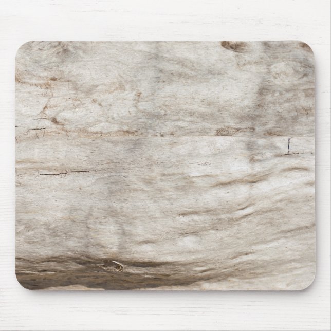 White old oak wood pattern mouse mat (Front)