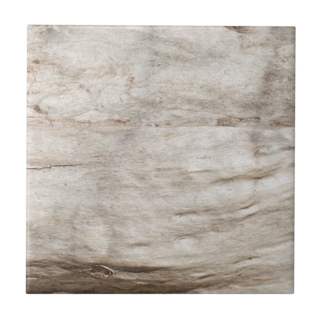 White old oak wood pattern tile (Front)