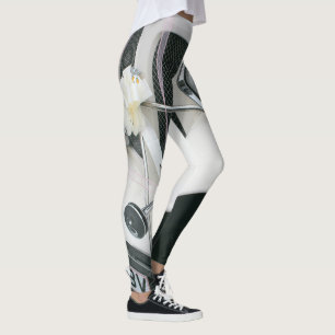 White Oldsmobile Car Design Leggings