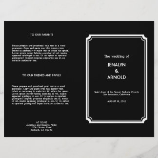 White on black Deco program