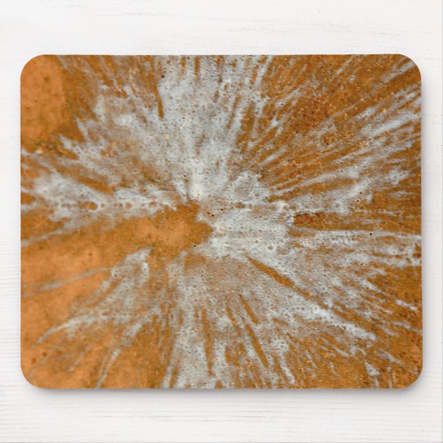 White on Gold Paintball Mouse Mat (Front)