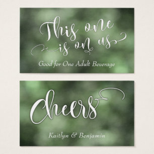 White on Green Ombre Drink Tickets