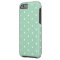 White on Mint Polka Dots