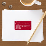 White on Red Scandinavian Nordic Christmas Tree Label<br><div class="desc">Do you love the traditional Scandinavian Folk Art style Christmas vibe? It’s a whimsical, charming style that just looks so cosy! This little Christmas Tree is sure to add just the right touch to your holiday. Embrace the timeless charm of the holiday season with a delightful fusion of tradition and...</div>