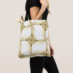 White on White Abstract Tote Bag