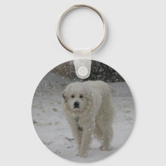 White on white key ring