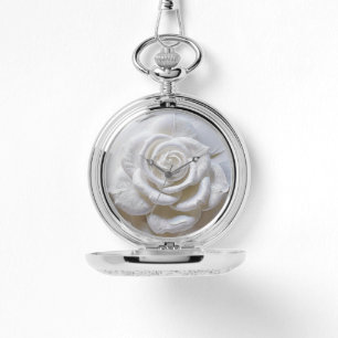 White On White - Sculpted Rose Watch