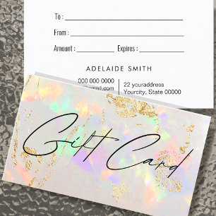 white opal gift card