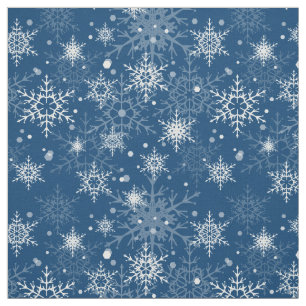 White openwork snowflakes fabric