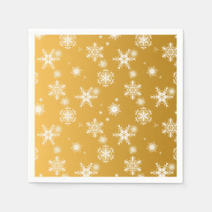 White openwork snowflakes.  napkin