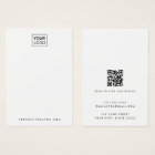 White or any colour logo QR earring display card