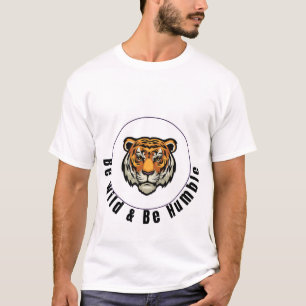White Orange be Wild Humble T-Shirt