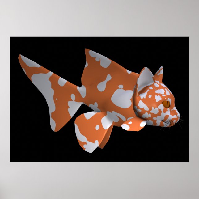 White-Orange Catfish Poster (Front)