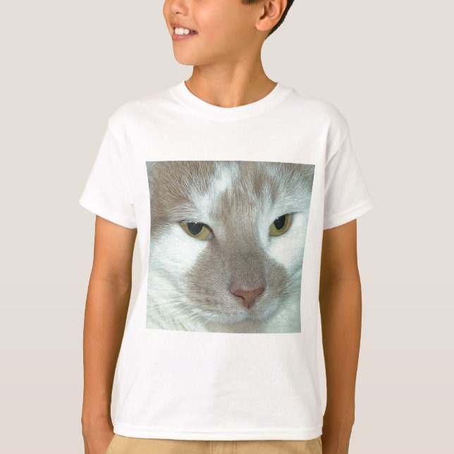 White & Orange Tabby T-Shirt (Front)