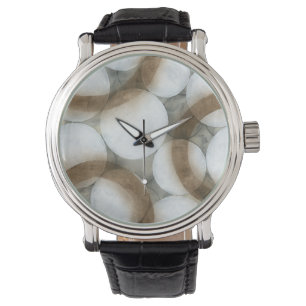 White Orbs & Brown Circles Watch