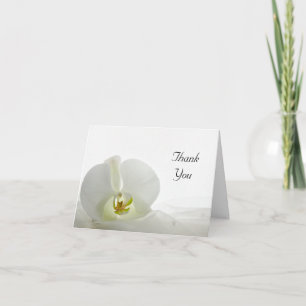 White Orchid and Veil Wedding Bridesmaid Thank You