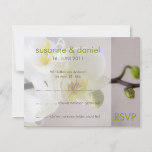 White orchid ・ answer card at the wedding