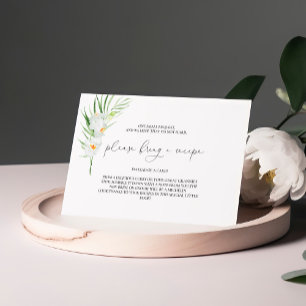 White Orchid   Bridal Shower Bring a Recipe Card