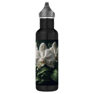White Orchid Floral  710 Ml Water Bottle