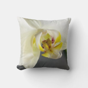 White Orchid Flower Cushion