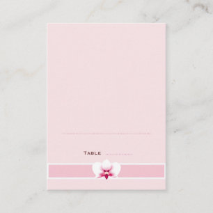 White Orchid Folded Place Cards