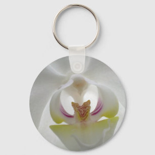 White Orchid Keychain