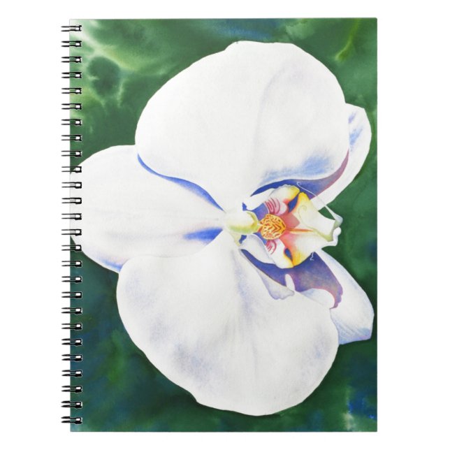 White Orchid Notebook (Front)