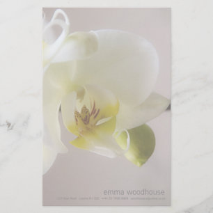 White Orchid • Personal Stationery