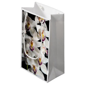 White Orchid Spray Small Gift Bag