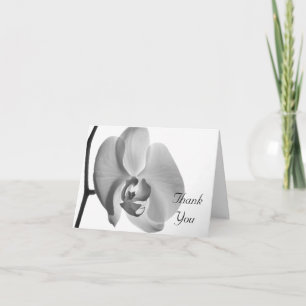 White Orchid Wedding Bridesmaid Thank You