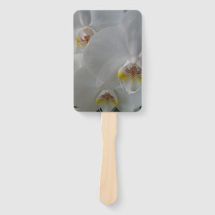 White orchids on customisable fan
