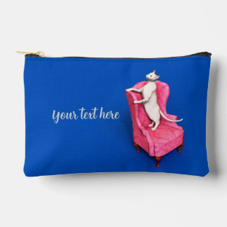 White oriental cat laptop sleeve accessory pouch