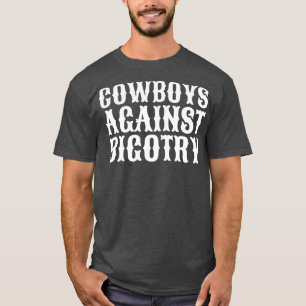 White Orville Peck Cowboys Against Bigotry Lyrics  T-Shirt