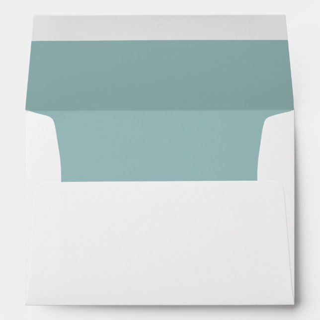 White Outide, Blue Lined 5x7 Envelope (Back (Bottom))