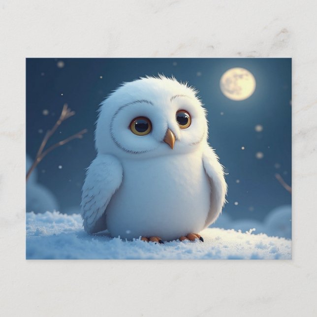White Owl Postcard (Front)