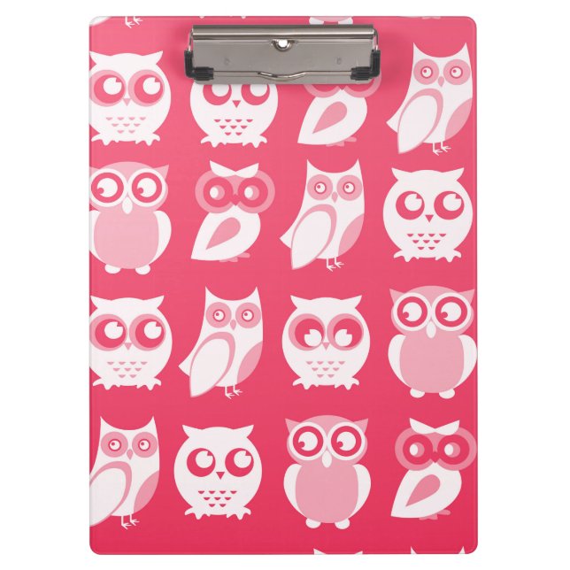 White Owls Clipboard (Front)