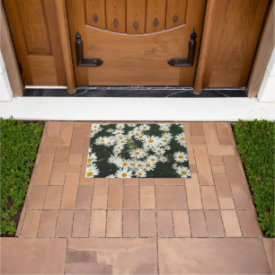 White Oxeye Daisy Meadow Doormat