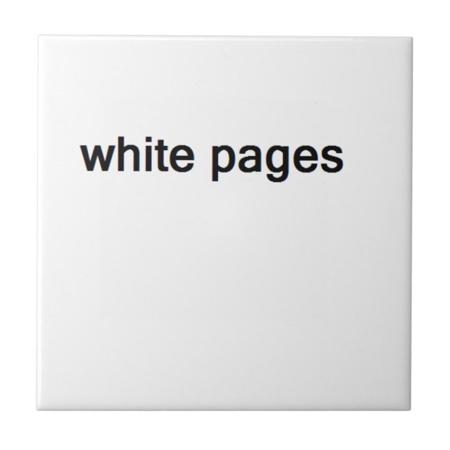 white pages tile (Front)